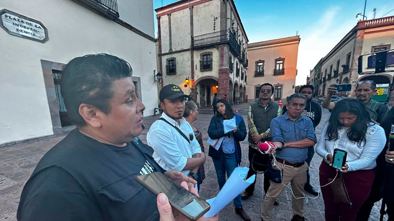 Periodistas queretanos agredidos en manifestación presentan quejas contra policías estatales