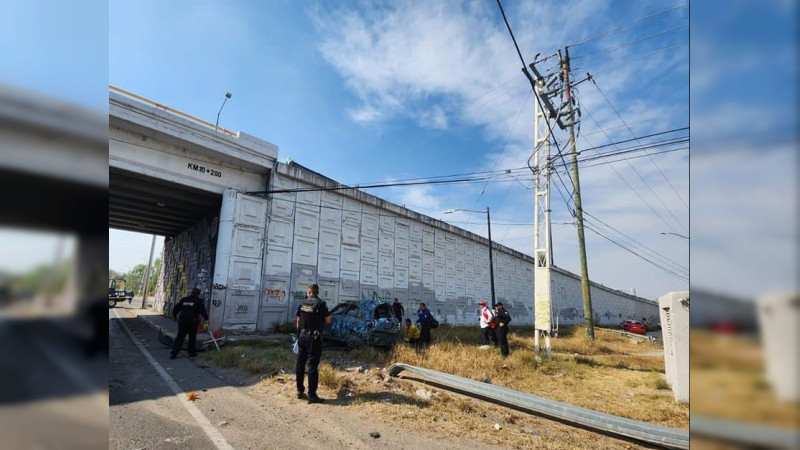 Accidente en el Libramiento Surponiente de Querétaro cobró la vida de una persona 