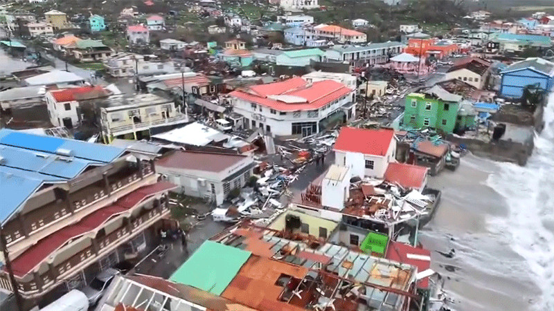 Huracán Beryl deja inundaciones y fallecidos en el Caribe