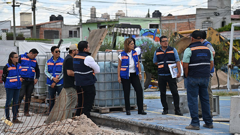 Supervisa titular de la CEI rehabilitación de área recreativa en la colonia Del Sol de Querétaro capital 