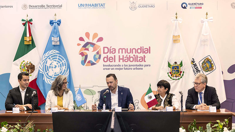 Conmemora Gobernador Día Mundial del Hábitat 2024, involucrando a las Juventudes para Crear un Mejor Futuro Urbano