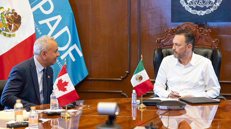 Se reúne Mauricio Kuri con autoridades del Departamento del Trabajo del Gobierno de Canadá