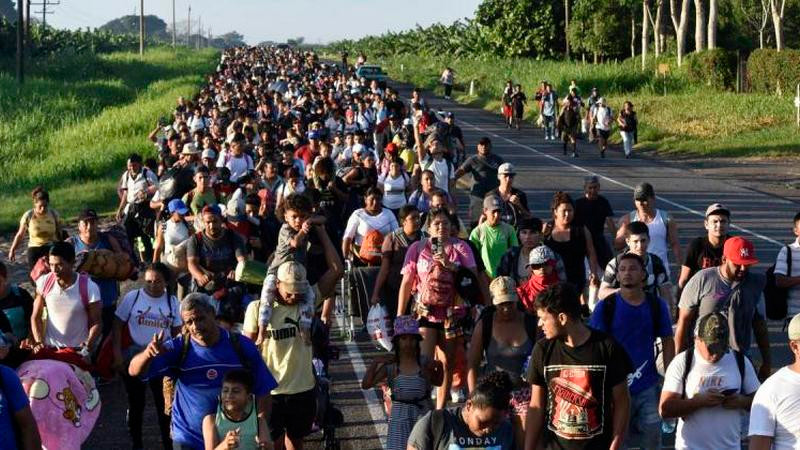 Sale primera caravana migrante del 2025 desde Tapachula, Chiapas